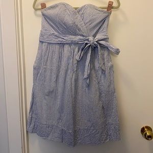 Southern Frock Seersucker Strapless dress